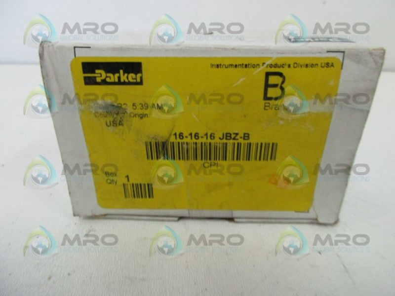 PARKER 16-16-16-JBZ-B UNION TEE  NSMP