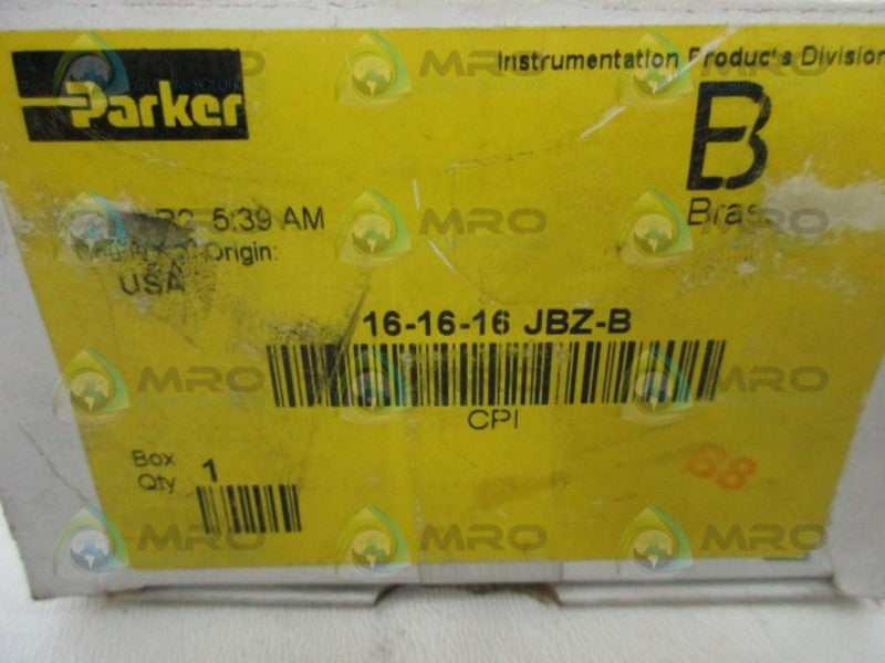 PARKER 16-16-16-JBZ-B UNION TEE  NSMP
