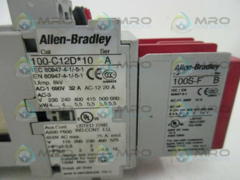 ALLEN BRADLEY 100S-C12DJ14C SER. A 24VDC UNMP