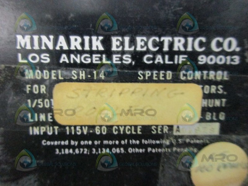 MINARIK SH-14 CONTROL  UNMP