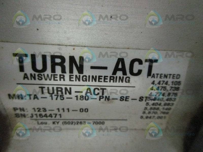 TURN-ACT TA-175-180-PN-SE-ST CYLINDER  UNMP