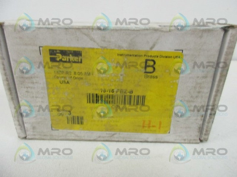 PARKER 16-16-FBZ-B CPI FITTING (BOX OF 3)  NSMP