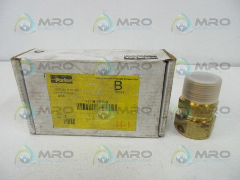PARKER 16-16-FBZ-B CPI FITTING (BOX OF 3)  NSMP
