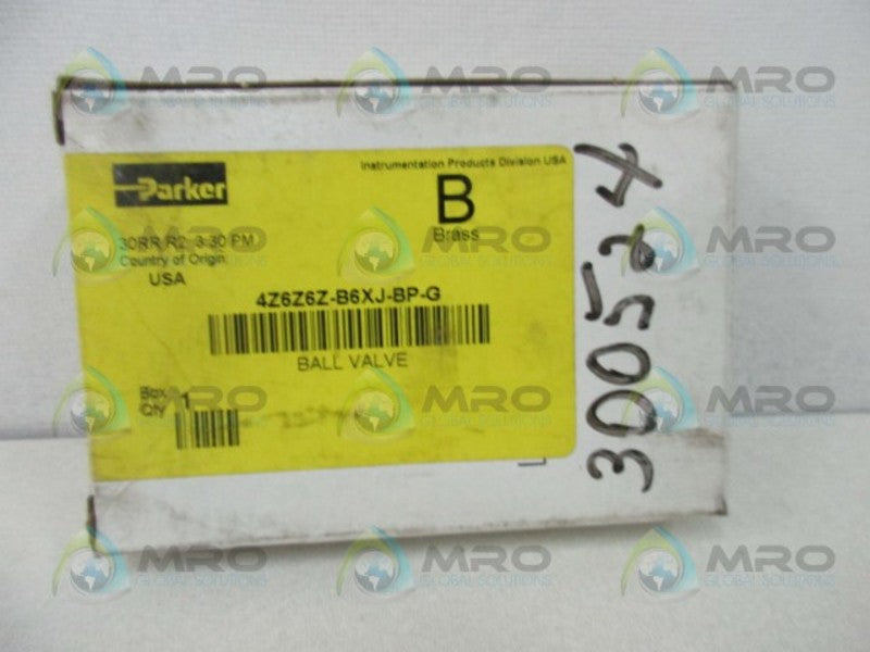 PARKER 4Z6Z6Z-B6XJ-BP-G BALL VALVE  NSMP