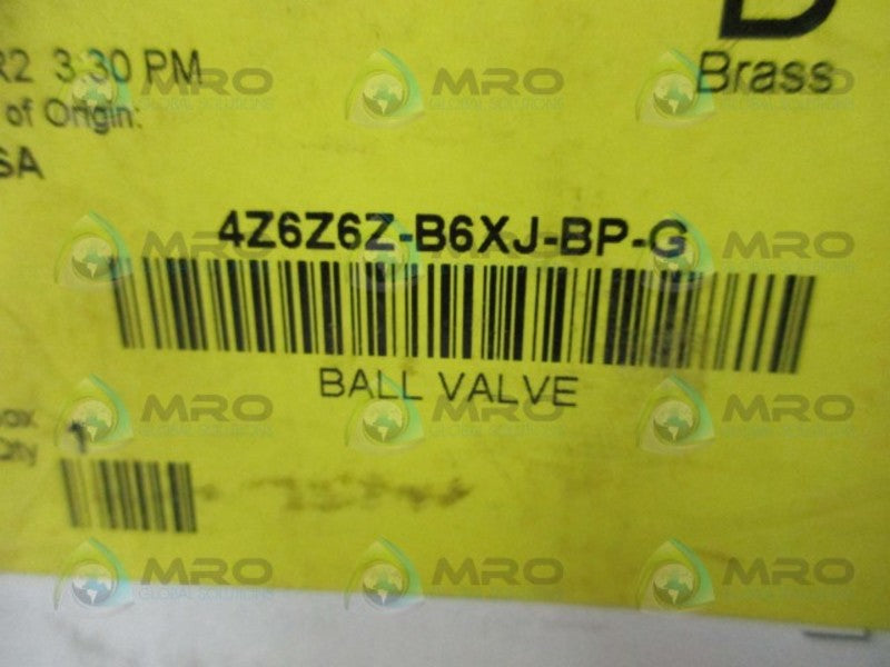 PARKER 4Z6Z6Z-B6XJ-BP-G BALL VALVE  NSMP