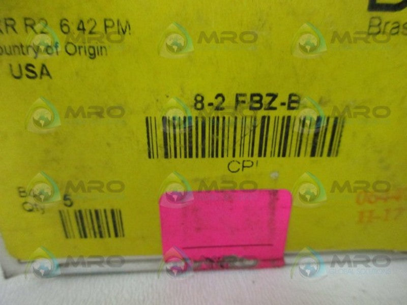 PARKER 8-2-FBZ-B CPI FITTING (BOX OF 5)  NSMP