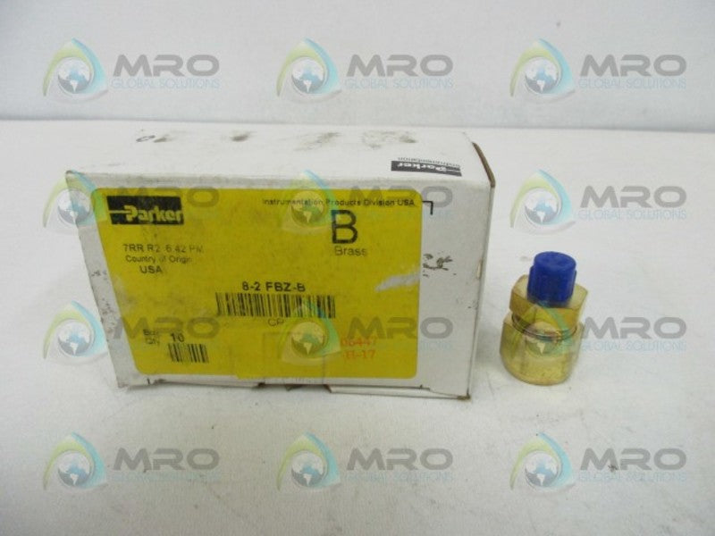 PARKER 8-2-FBZ-B CPI FITTING (BOX OF 10)  NSMP