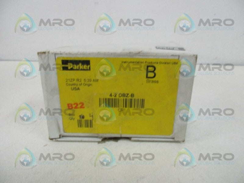 PARKER 4-2-DBZ-B CPI FITTING (BOX OF 4)  NSMP