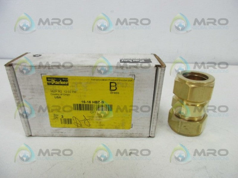 PARKER 16-16-HBZ-B CPI FITTING (BOX OF 3)  NSMP