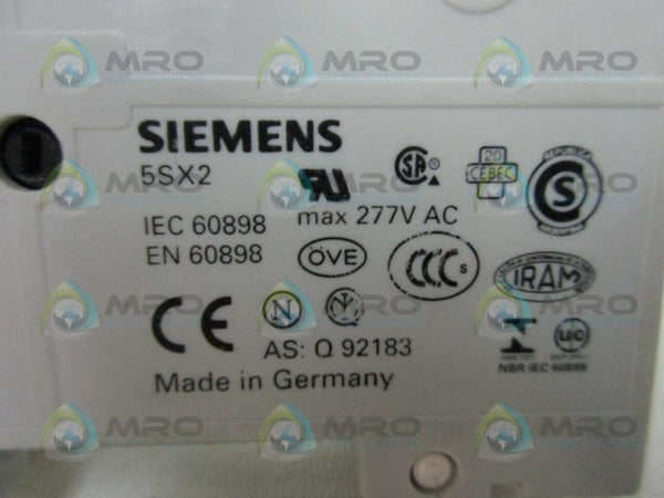 SIEMENS 5SX2120-7 CIRCUIT BREAKER 20A  UNMP
