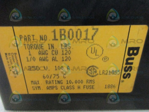 BUSSMANN 1B0017 FUSE HOLDER  UNMP