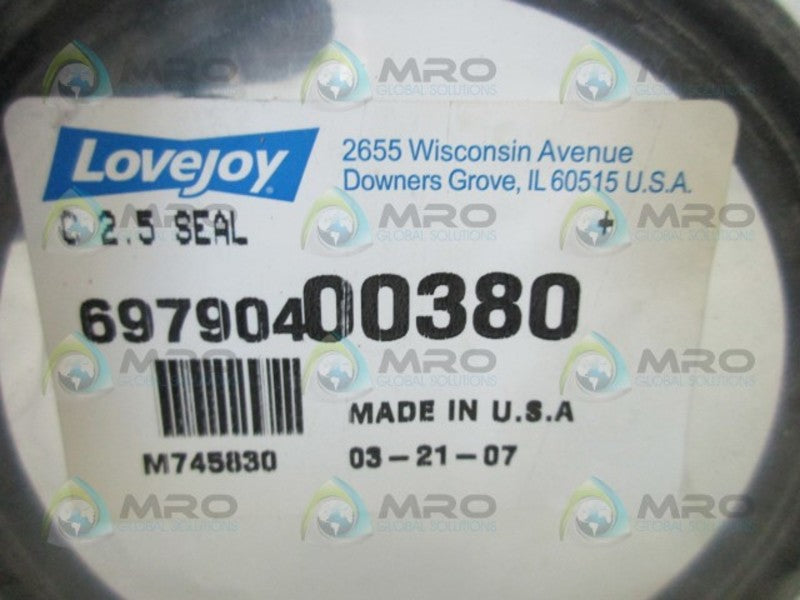 LOVEJOY 697904-00380 COUPLING OIL SLEEVE SEAL  NSMP