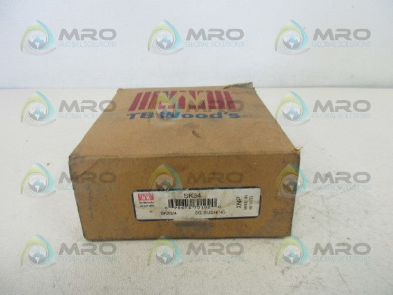 TB WOODS SK34 SK SPLIT TAPER LOCK BUSHING 3/4"  NSMP