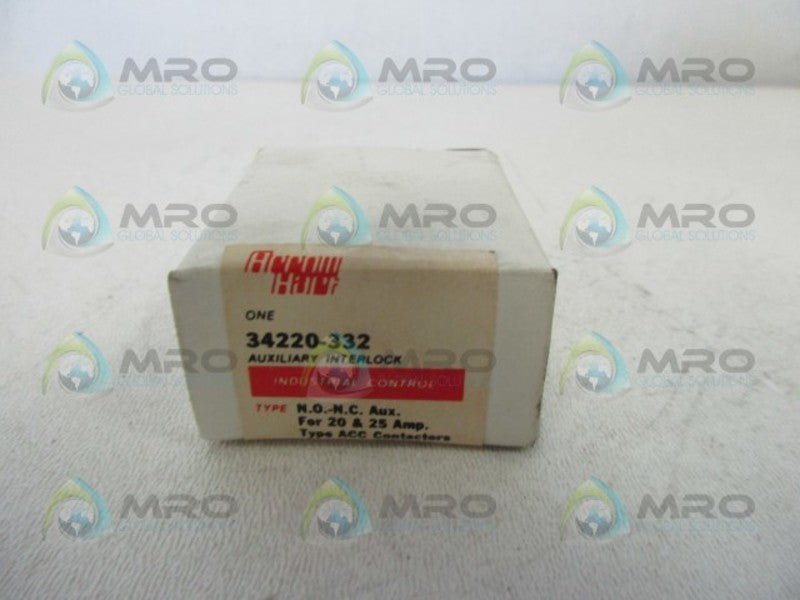 ARROW HART 34220-332 AUXILIARY INTERLOCK  NSMP