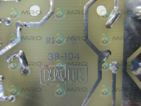 DUAL LITE 38-104 REV B PC BOARD  UNMP