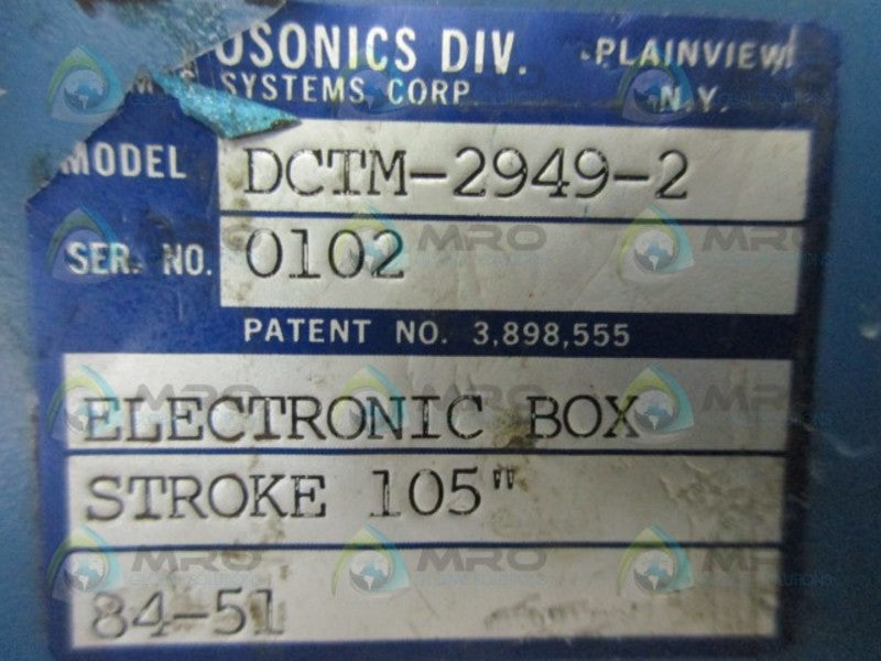 TEMPOSONICS DCTM-2949-2 TRANSDUCER  UNMP