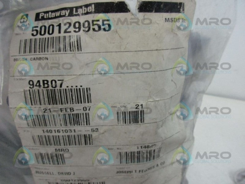 INDUSTRIAL MRO 140161031-53 CARBON BRUSH (PKG OF 21) * NEW IN FACTORY BAG *