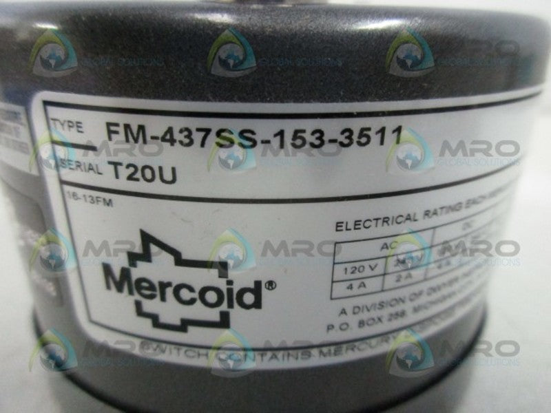 MERCOID FM-437SS-153-3511 TEMPERATURE SWITCH * NEW IN BOX*