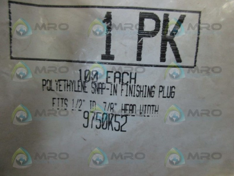 INDUSTRIAL MRO 9750K52 (PK OF 100) * NEW IN FACTORY BAG *