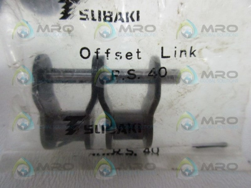 TSUBAKI R.S.40 ROLLER CHAIN OFFSET LINK * NEW IN FACTORY BAG *