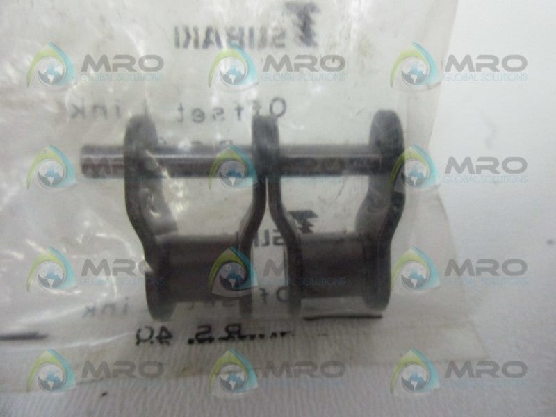 TSUBAKI R.S.40 ROLLER CHAIN OFFSET LINK * NEW IN FACTORY BAG *