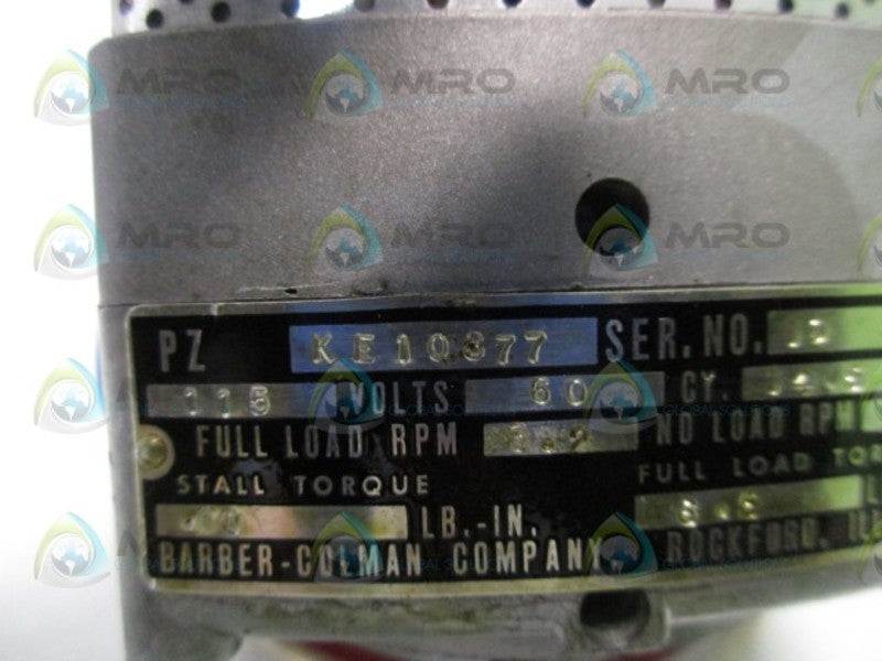 BARBER-COLMAN PZ-KE10377 MOTOR  UNMP