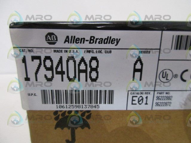 ALLEN BRADLEY 1794-OA8 SER. A DATE: 1999 * FACTORY SEALED *
