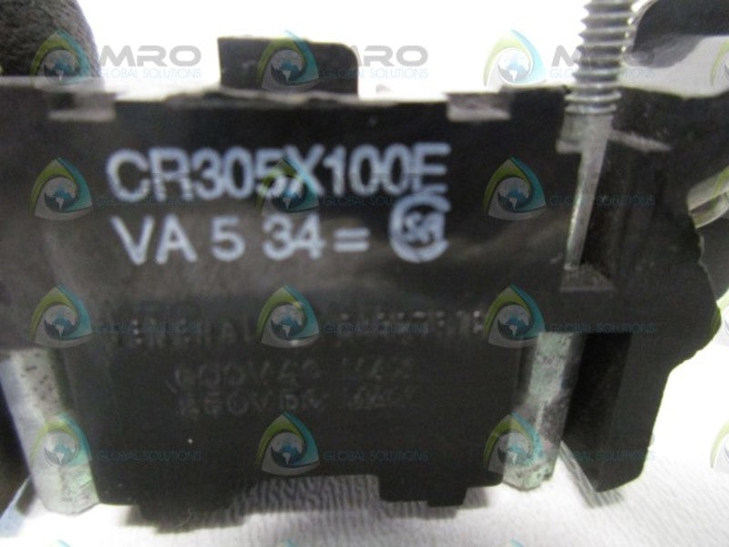 GENERAL ELECTRIC CR305X100E AUXILIARY CONTACT  UNMP