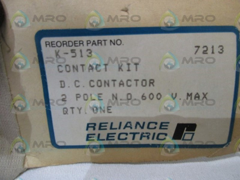 RELIANCE ELECTRIC K-513 CONTACTOR KIT  NSNP IN BAG