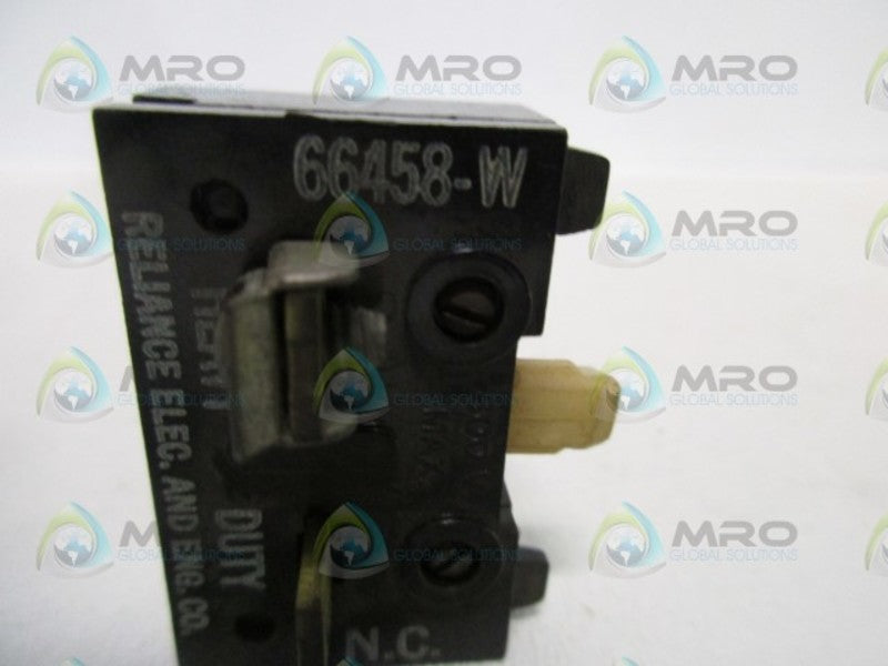 RELIANCE ELECTRIC 66458-W CONTACT BLOCK  UNMP