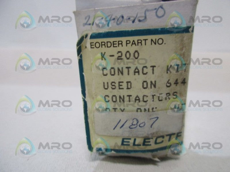 RELIANCE ELECTRIC K-200 CONTACT KIT  NSMP