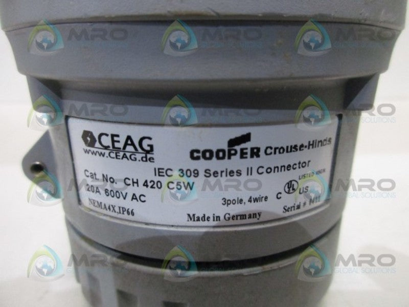CROUSE HINDS CH420C5W CONNECTOR  UNMP
