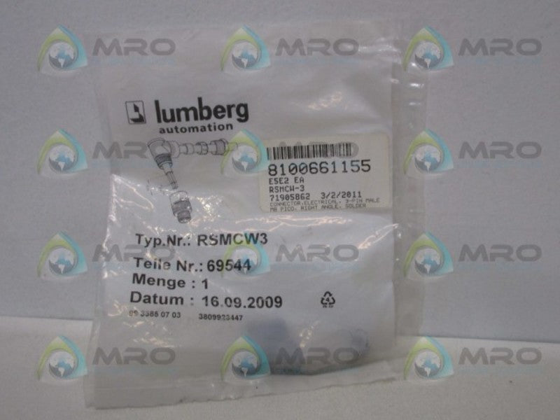 LUMBERG RSMCW3 FIELD ATTACHABLE CONNECTOR  NSMP