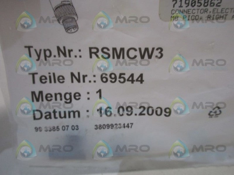 LUMBERG RSMCW3 FIELD ATTACHABLE CONNECTOR  NSMP