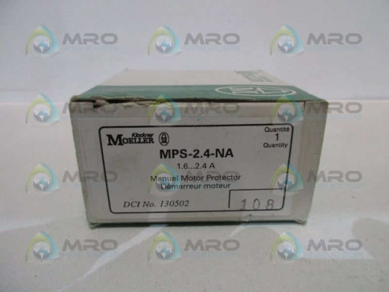 MOELLER MPS-2.4-NA MANUAL PROTECTIVE SWITCH  NSMP