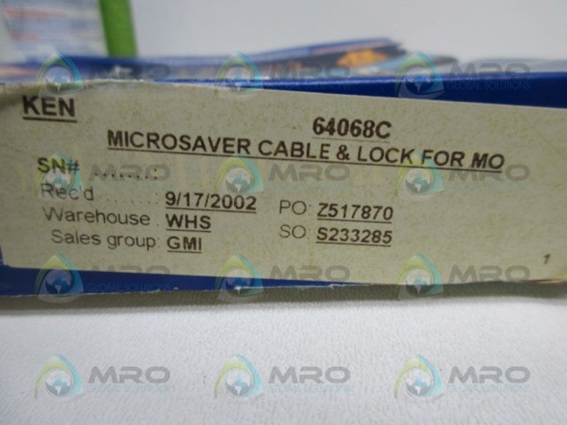 KENSINGTON 64068C NOTEBOOK LAPTOP SECURITY LOCK  NSMP