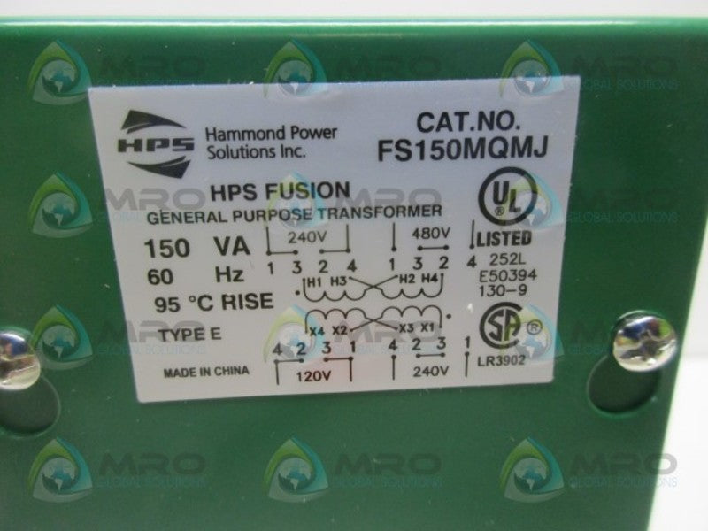 HAMMOND FS150MQMJ GENERAL PURPOSE TRANSFORMER  NSMP