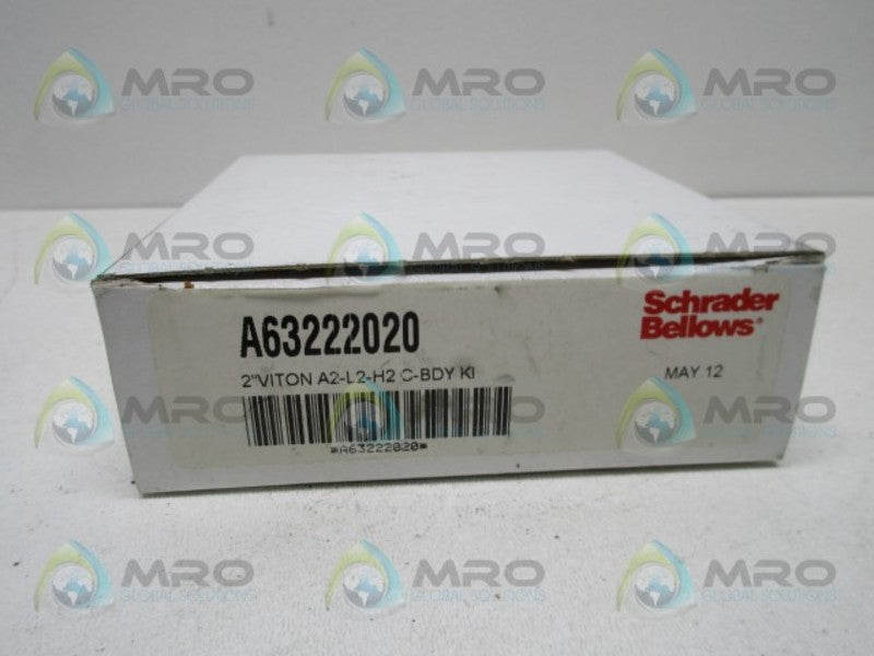 SCHRADER BELLOWS A63222020 VITON A2L2H2 CBDY KIT 2"  NSMP