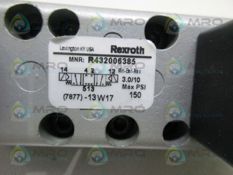 REXROTH R432006385 DOUBLE SOLENOID VALVE  UNMP
