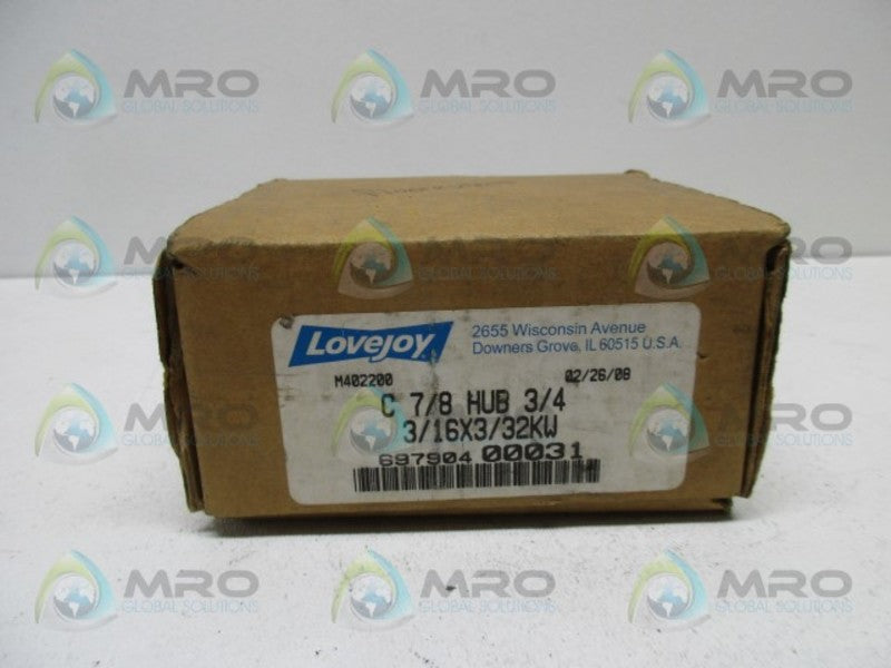 LOVEJOY 69790400031 C 7/8 HUB 3/4 SIER BATH COUPLING  NSMP