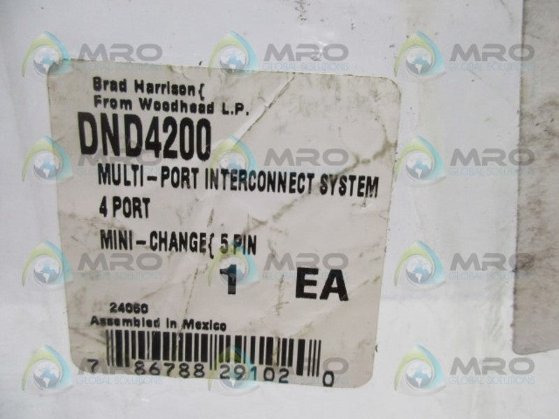 BRAD HARRISON DND4200 TOP MOUNT 4 OUTLET * NEW IN FACTORY BAG *