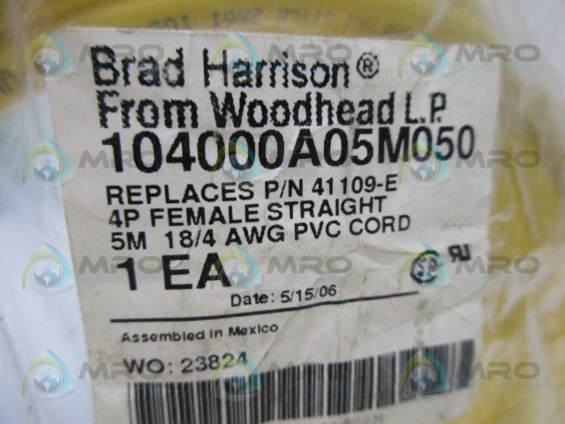 WOODHEAD 104000A05M050 41109-E  NSMP