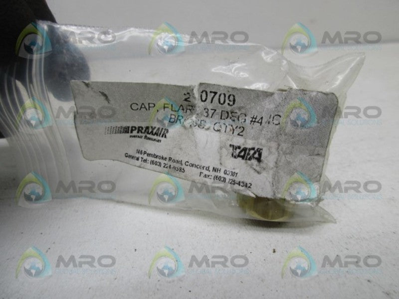 PRAXAIR 20709 FLARE CAP BRASS (PK OF 2)  NSNP IN BAG
