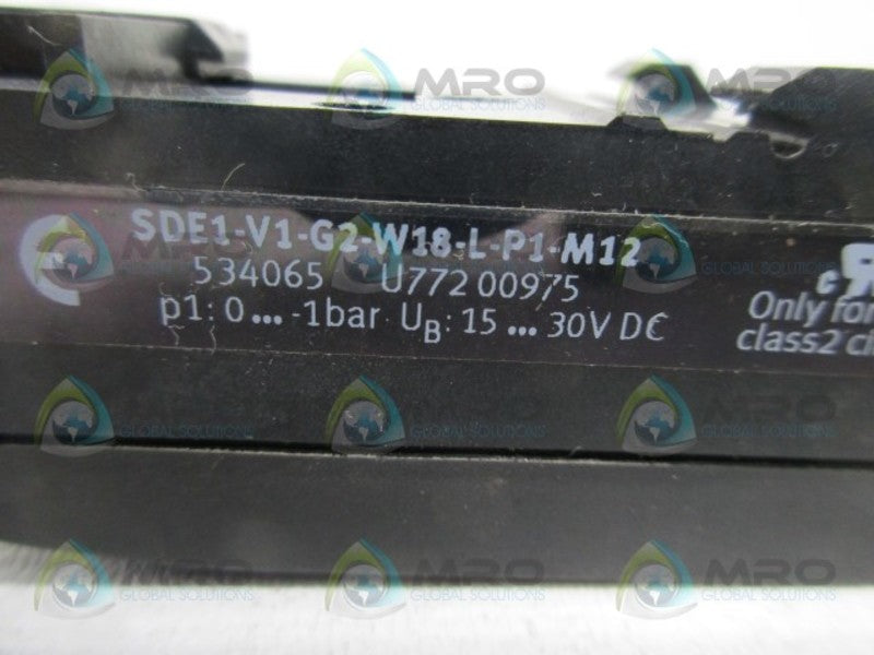 FESTO SDE1-V1-G2-W18-L-P1-M12 PRESSURE SENSOR  UNMP