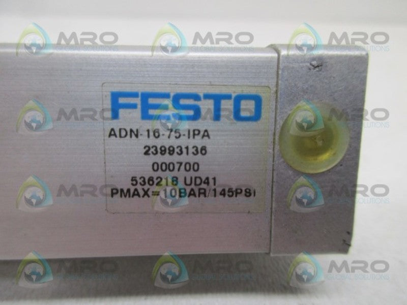 FESTO ADN-16-75-IPA PNEUMATIC CYLINDER  UNMP