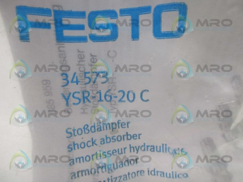 FESTO YSR-16-20-C SHOCK ABSORBER * NEW IN FACTORY BAG *