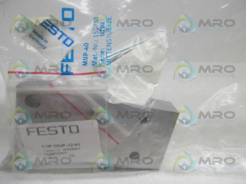 FESTO MUP-40 CENTRAL SUPPORT * NEW IN FACTORY BAG *