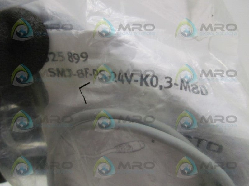 FESTO SMT-8F-PS-24V-K0,3-M8D PROXIMITY SWITCH * NEW IN FACTORY BAG *