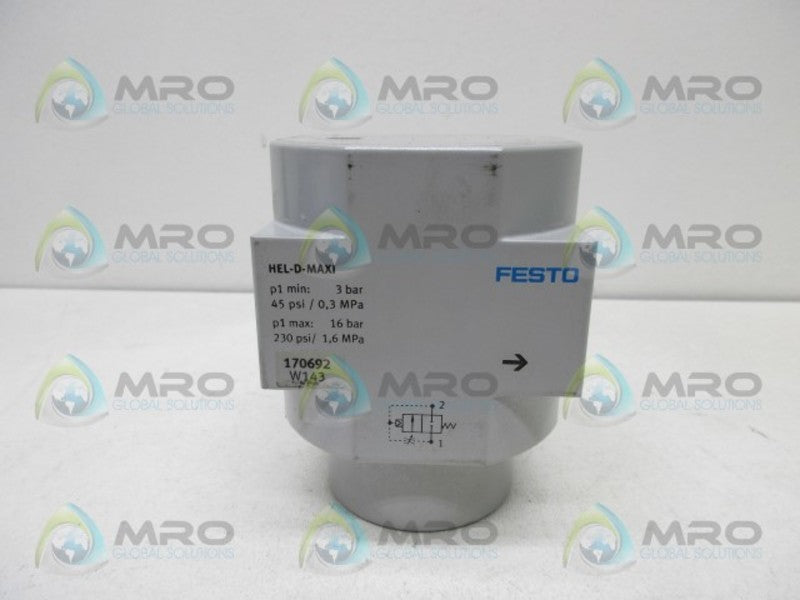FESTO HEL-D-MAXI DIRECTIONAL START VALVE  UNMP