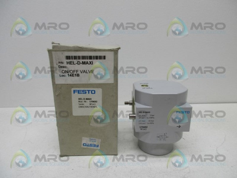 FESTO HEL-D-MAXI ON/OFF VALVE  NSMP